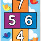 Hop & Count Hopscotch Rug 96152 – Melissa & Doug Educational Floor Play Mat with Numbers for Active Learning & Indoor Play