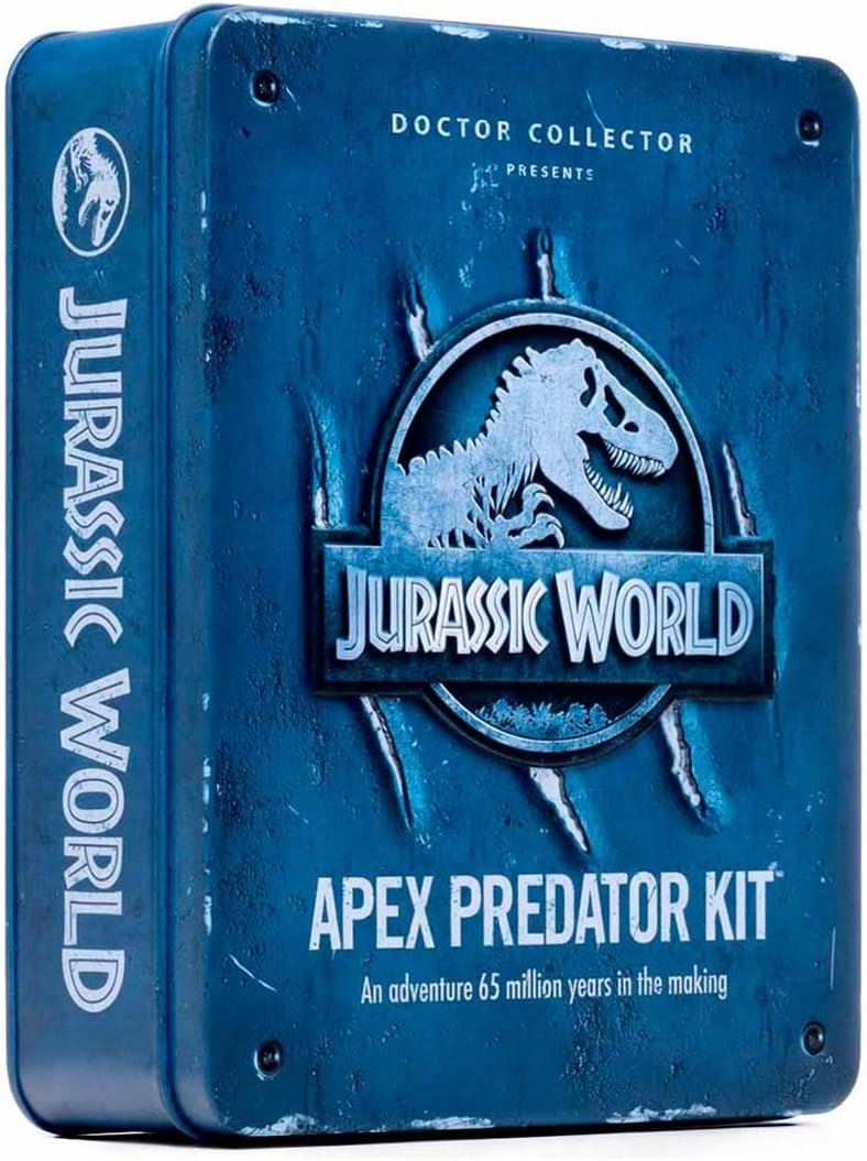 Jurassic World Apex Predator Kit DCJW11 – Doctor Collector Collector’s Tin with 107-Page Guide & Exclusive Accessories