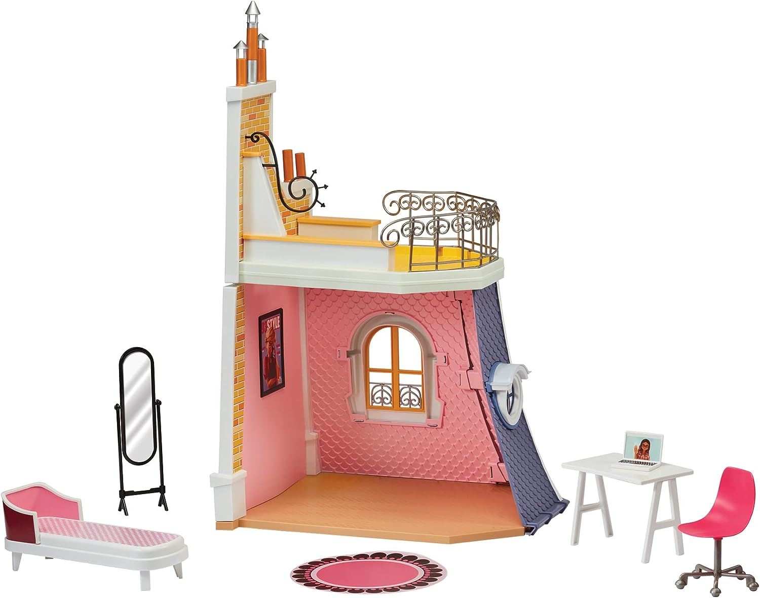 Miraculous Marinette's 2-in-1 Balcony and Bedroom Playset LB000012 Ladybug