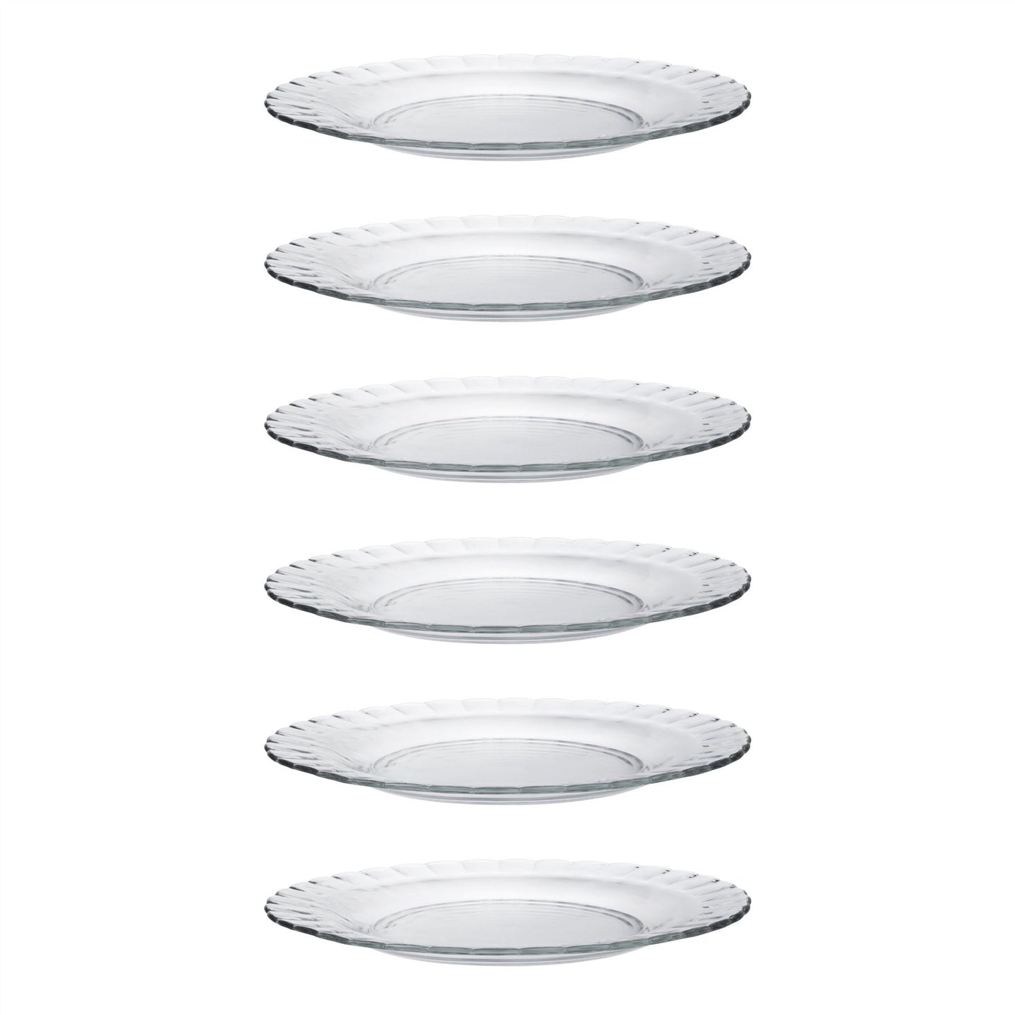 [PACK OF 6] Picardie Plate Clear 26cm (Duralex)