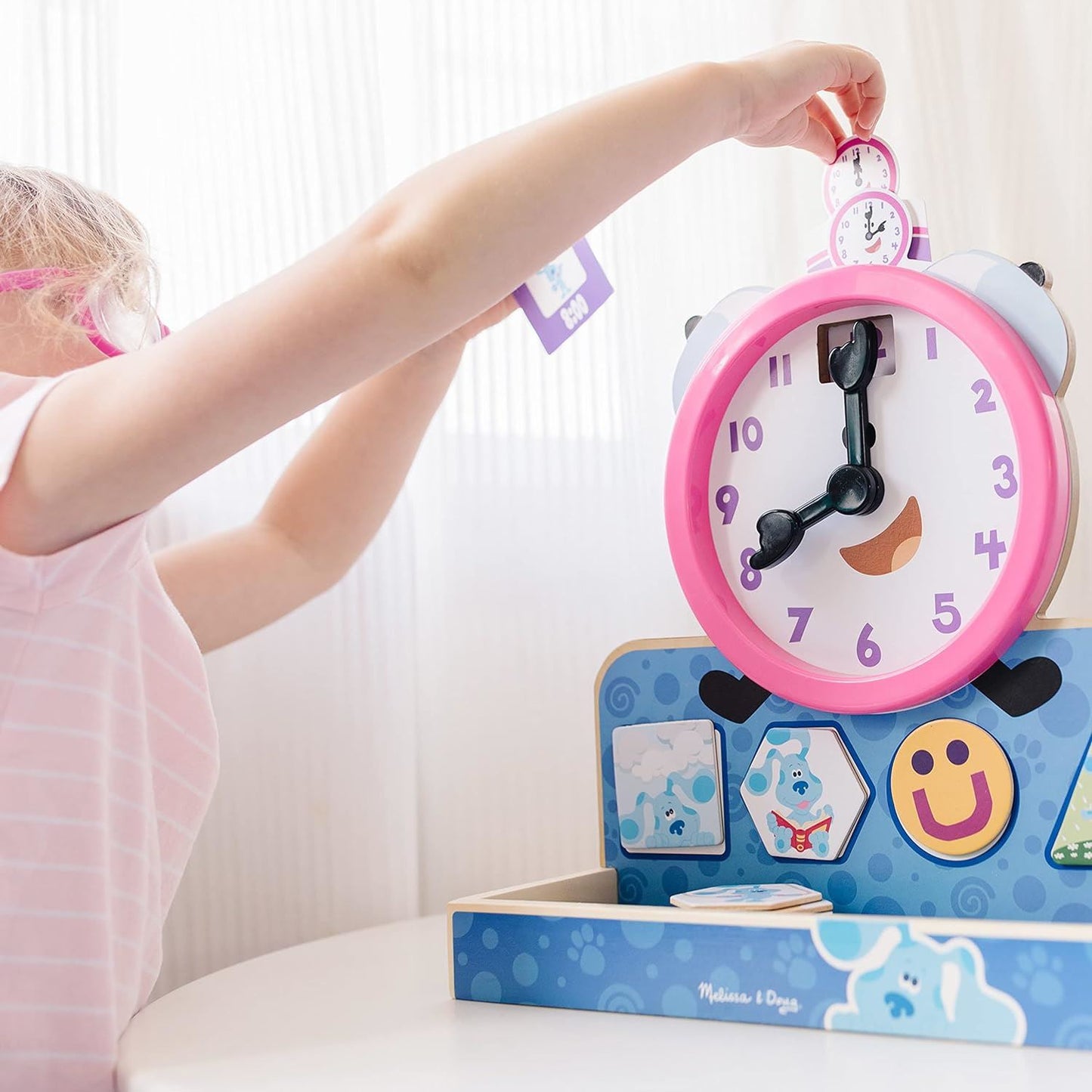 Tickety Tock Magnetic Clock 33014 Blue's Clues & You! Wooden Clock (Melissa & Doug)