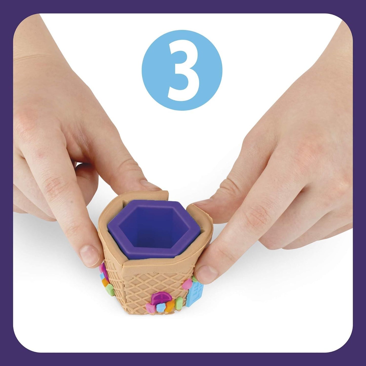 Play-Doh Builder Ice Cream Stand Toy Building Kit Age 5+ Non-Toxic (E9040)