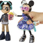 Disney Minnie & Mickey Movie Night Figures 2 Dolls Poseable Outfits Accessories