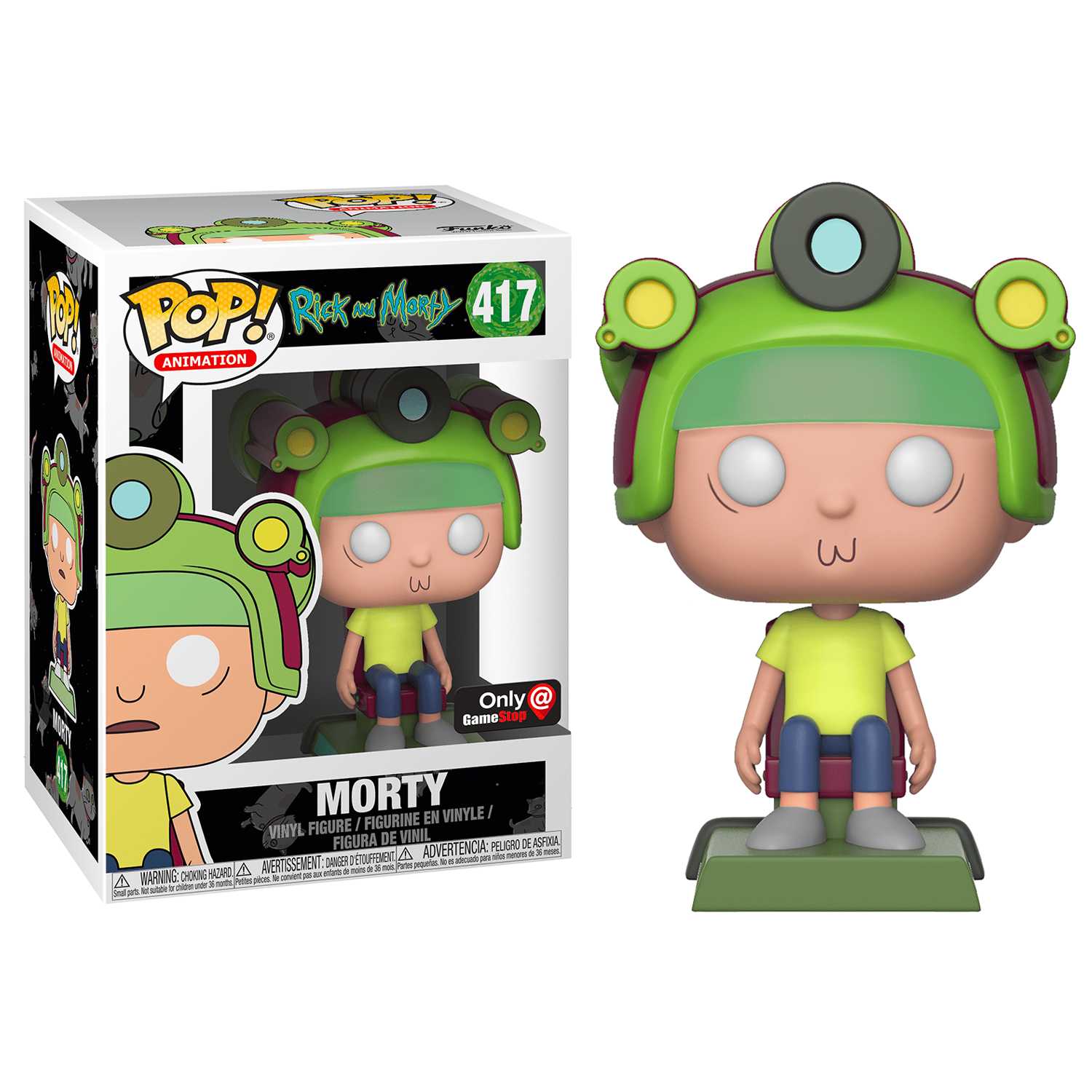 Funko ROY (418), RICK (416), MORTY (417) POP! Blip and Chitz EXCLUSIVE Vinyl Figures [SET OF 3]