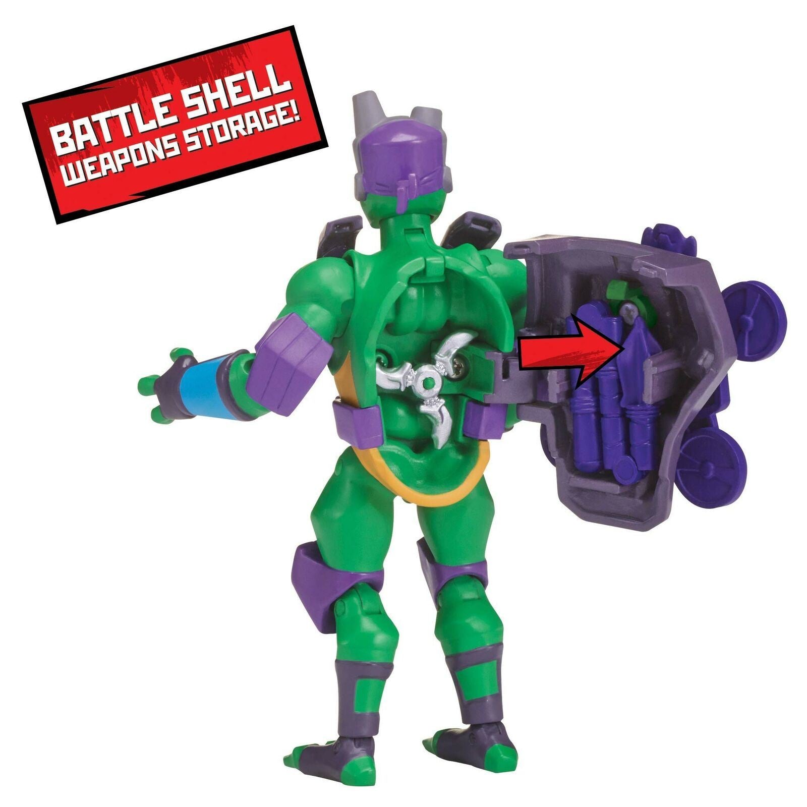 Rise of the Teenage Mutant Ninja Turtles DONATELLO [Battle Shell] Action Figure