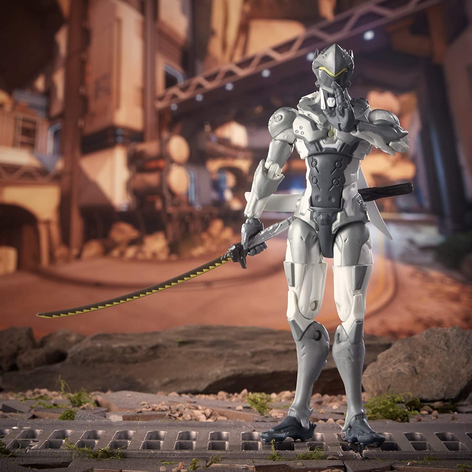 Genji Chrome Skin 6" Figure Overwatch Ultimates Series