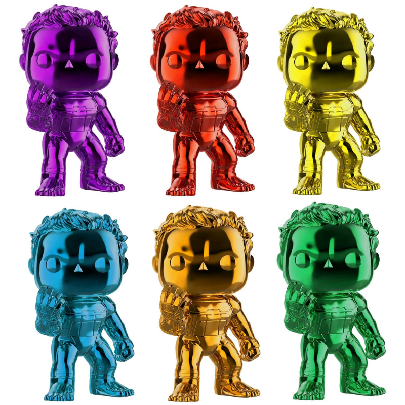 Funko POP! HULK Yellow Chrome #499 Pop Vinyl Avengers 4 Exclusive Figure