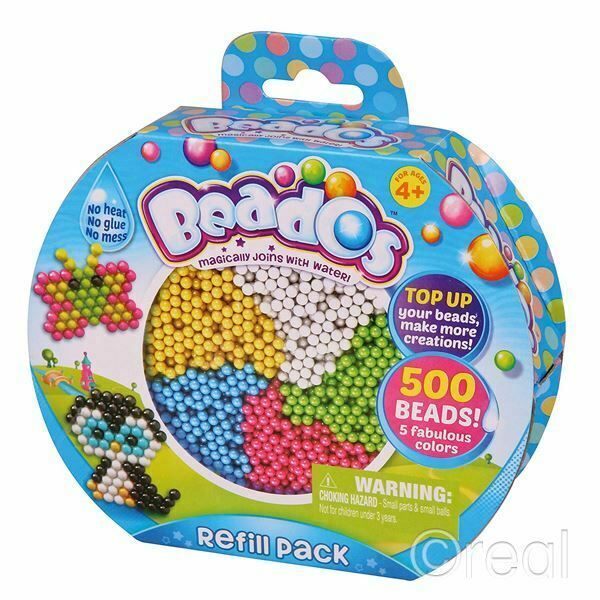 Beados 500 Beads Refill Pack 5 Colors No Heat No Glue No Mess Official