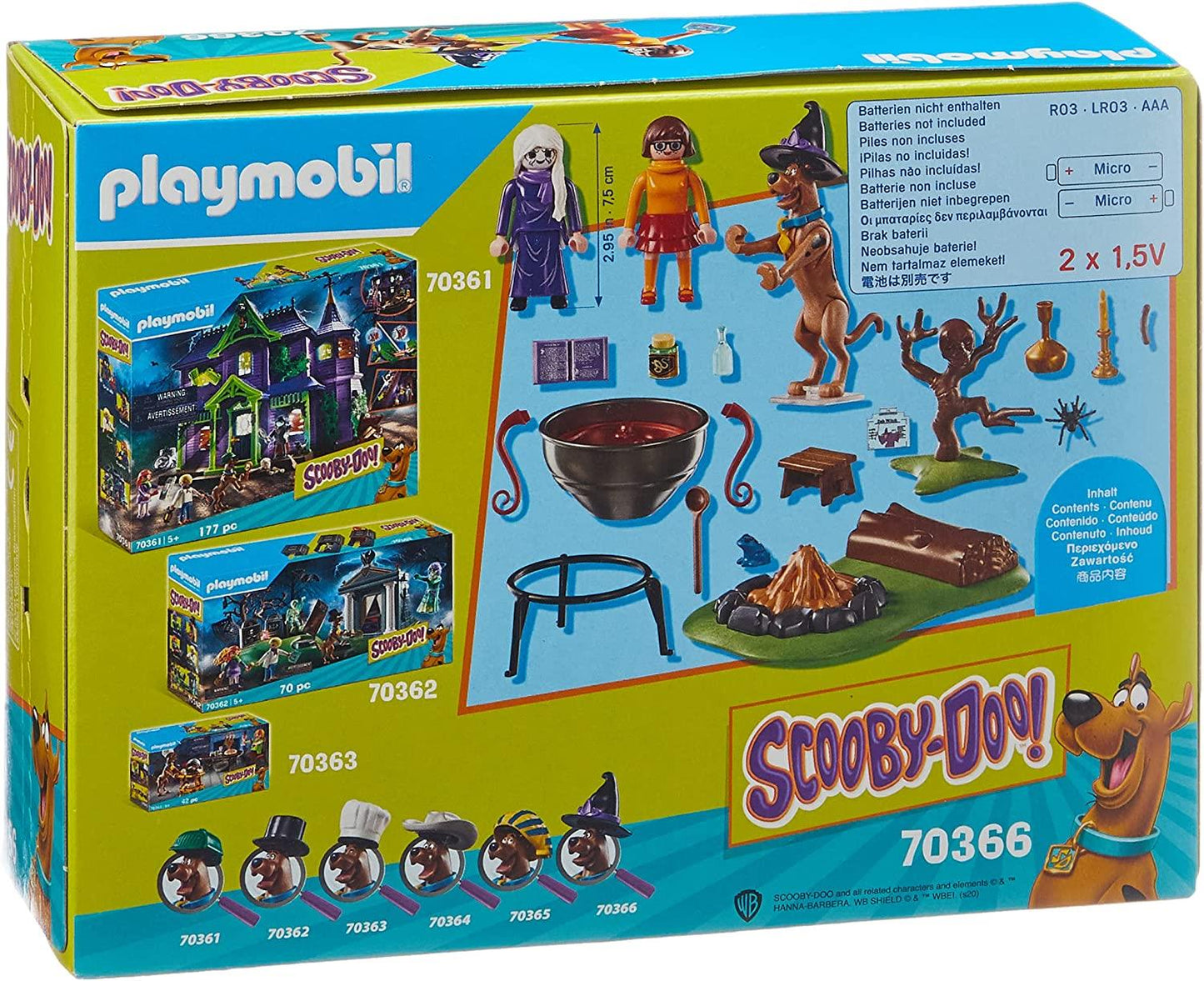 SCOOBY-DOO! Adventure in the Witch's Cauldron Playmobil Playset 70366 Figure