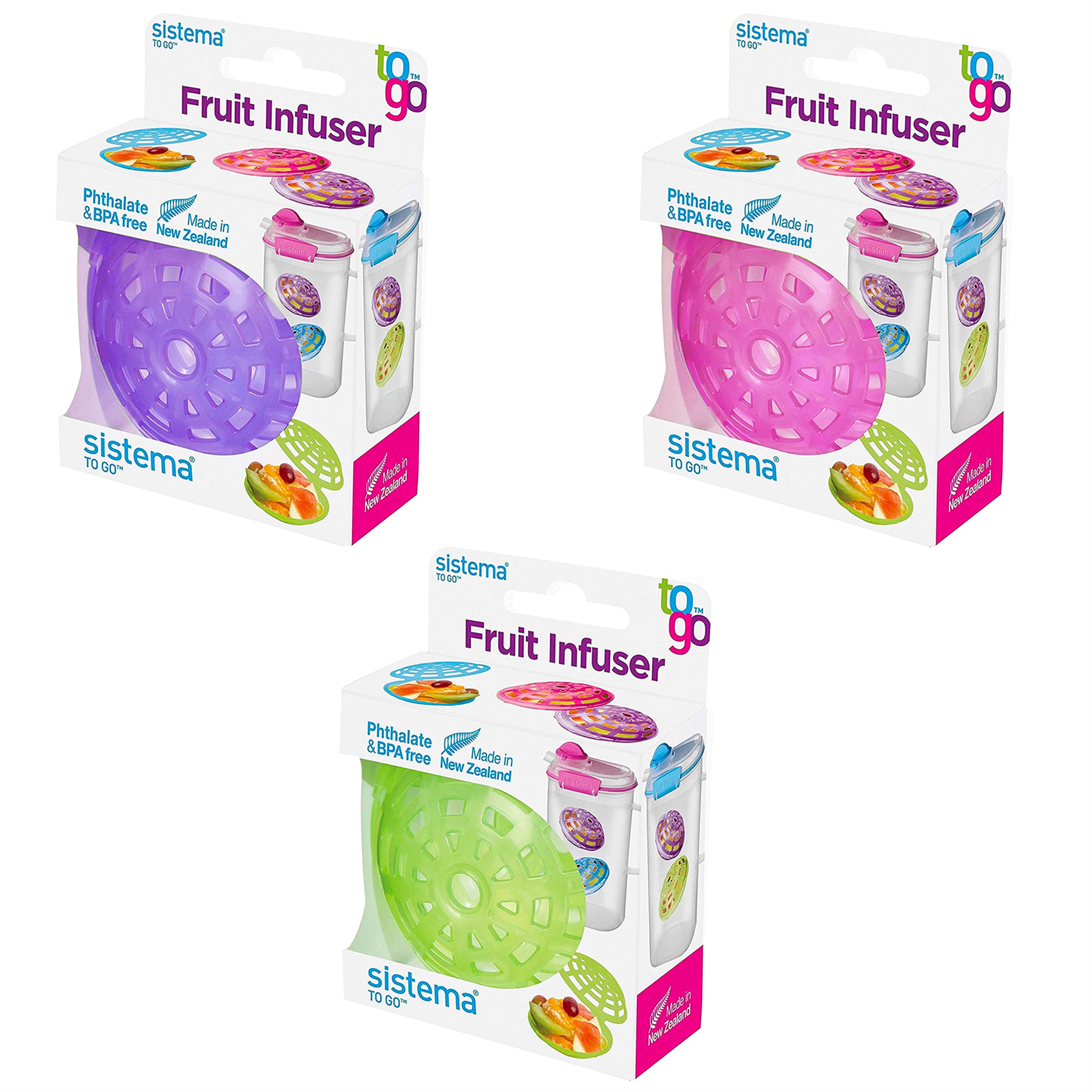 Fruit Infuser Sistema To Go Water Drink Added Flavour Vitamins 21129