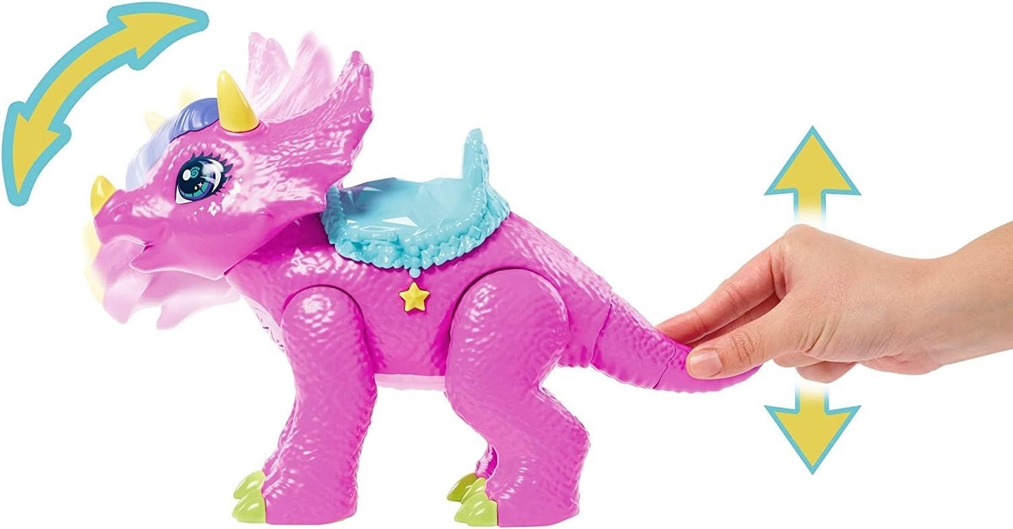 Tella & Partyceratops Cave Club Dino Rockin' Party Doll Playset Sounds Lights