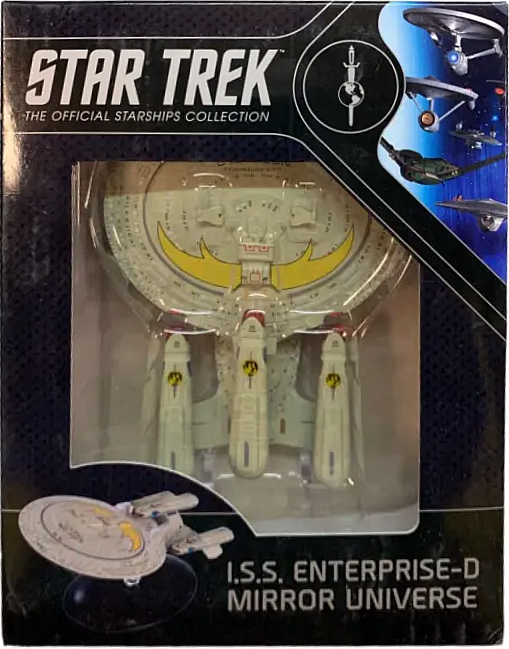 #17 I.S.S. Enterprise-D NCC-1701-D Mirror Universe (Paint Variant) Model Diecast Ship BONUS ISSUE (Eaglemoss / Star Trek)