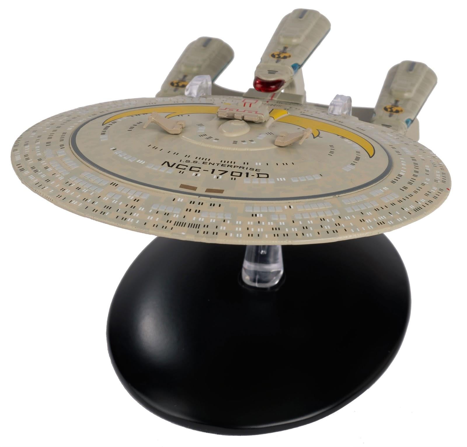 #17 I.S.S. Enterprise-D NCC-1701-D Mirror Universe (Paint Variant) Model Diecast Ship BONUS ISSUE (Eaglemoss / Star Trek)